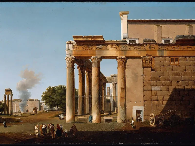 1782-Lancelot-Théodore Turpin de Crissé - Il Tempio di Antonino e Faustina (1808) - Boston, Museum of Fine Arts